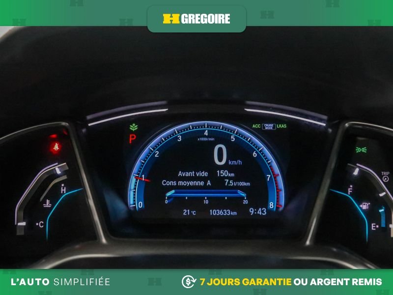 Honda Civic 2020 Gris Laval - photo #21