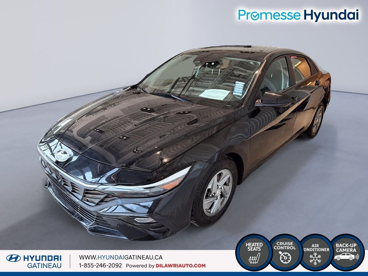 Hyundai Elantra Essential IVT *** sieges chauffant, air climatise , certifier *** 2025 Noir Ottawa & Gatineau - photo #0