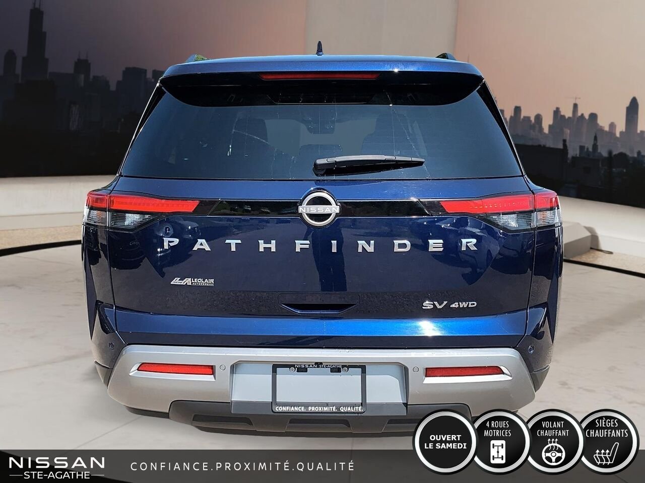2024 Nissan Pathfinder SV 4RM Blue Saint-Jérôme - photo #3