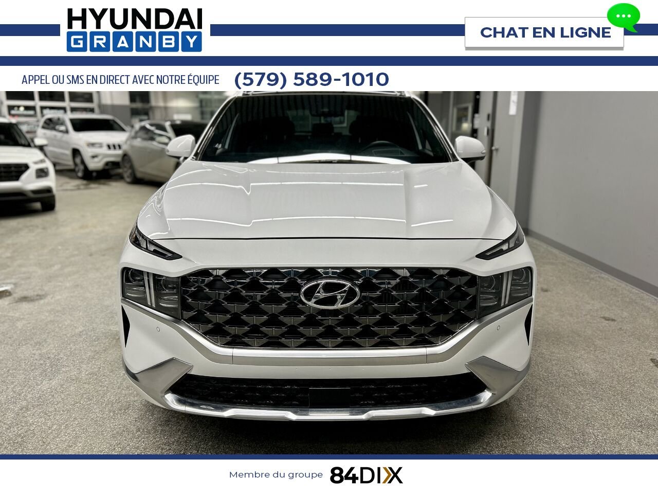 2022 Hyundai Santa Fe White Granby - photo #2