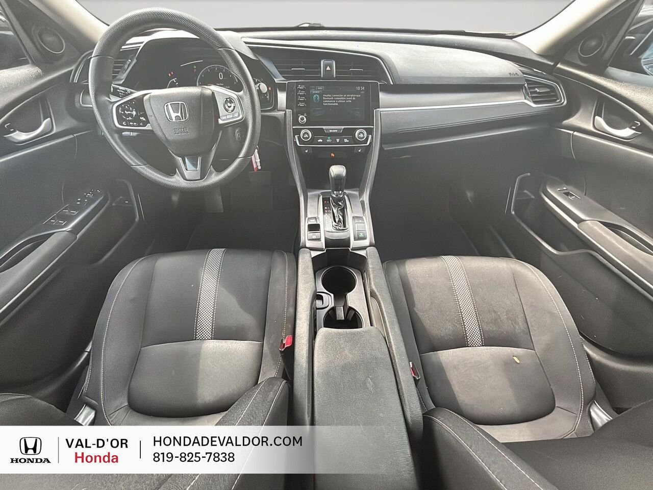 2019 Honda Civic Berline LX CVT Black Val-d'Or - photo #7