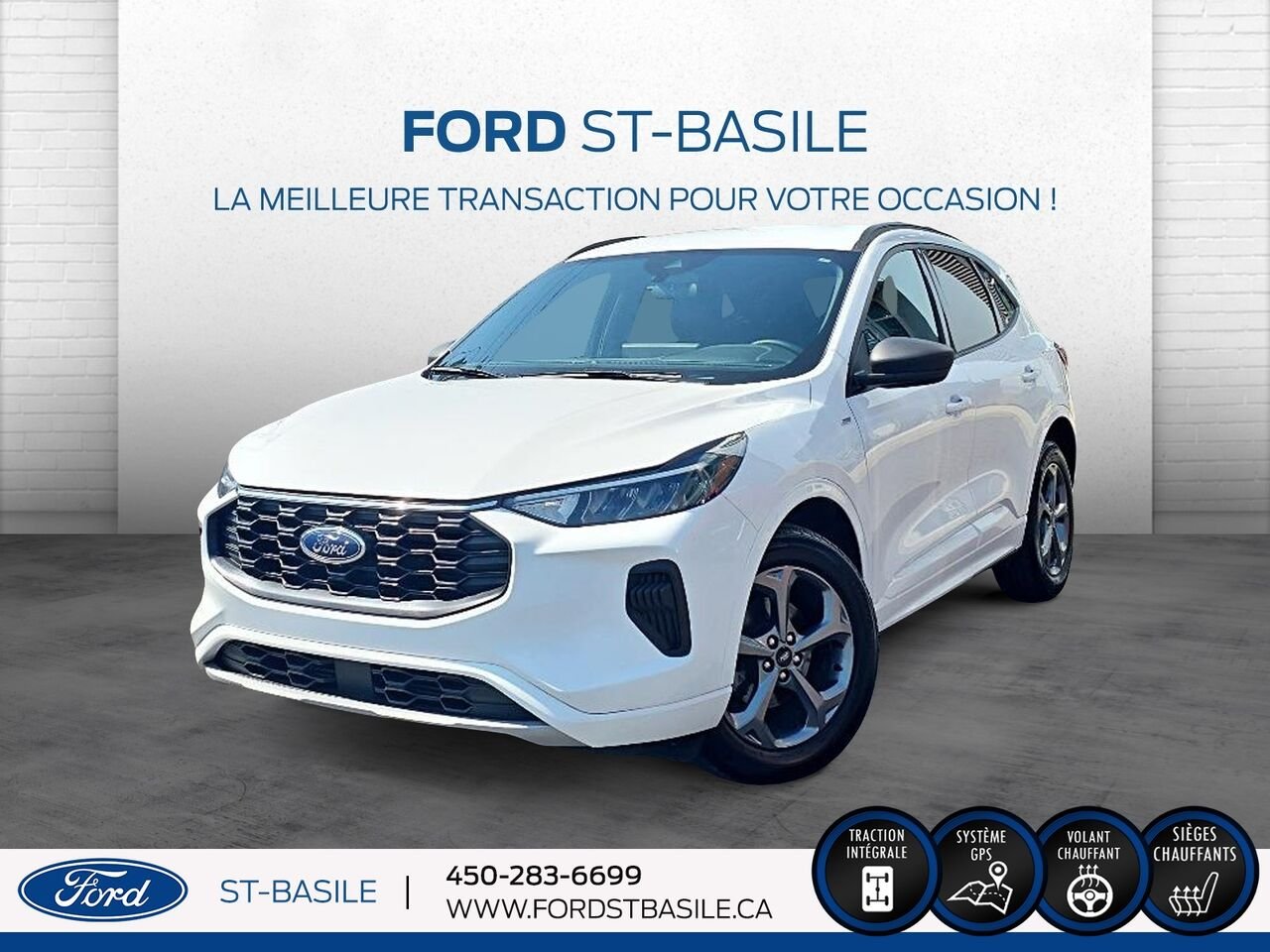 2023 Ford Escape White Saint-Basile-le-Grand - photo #0