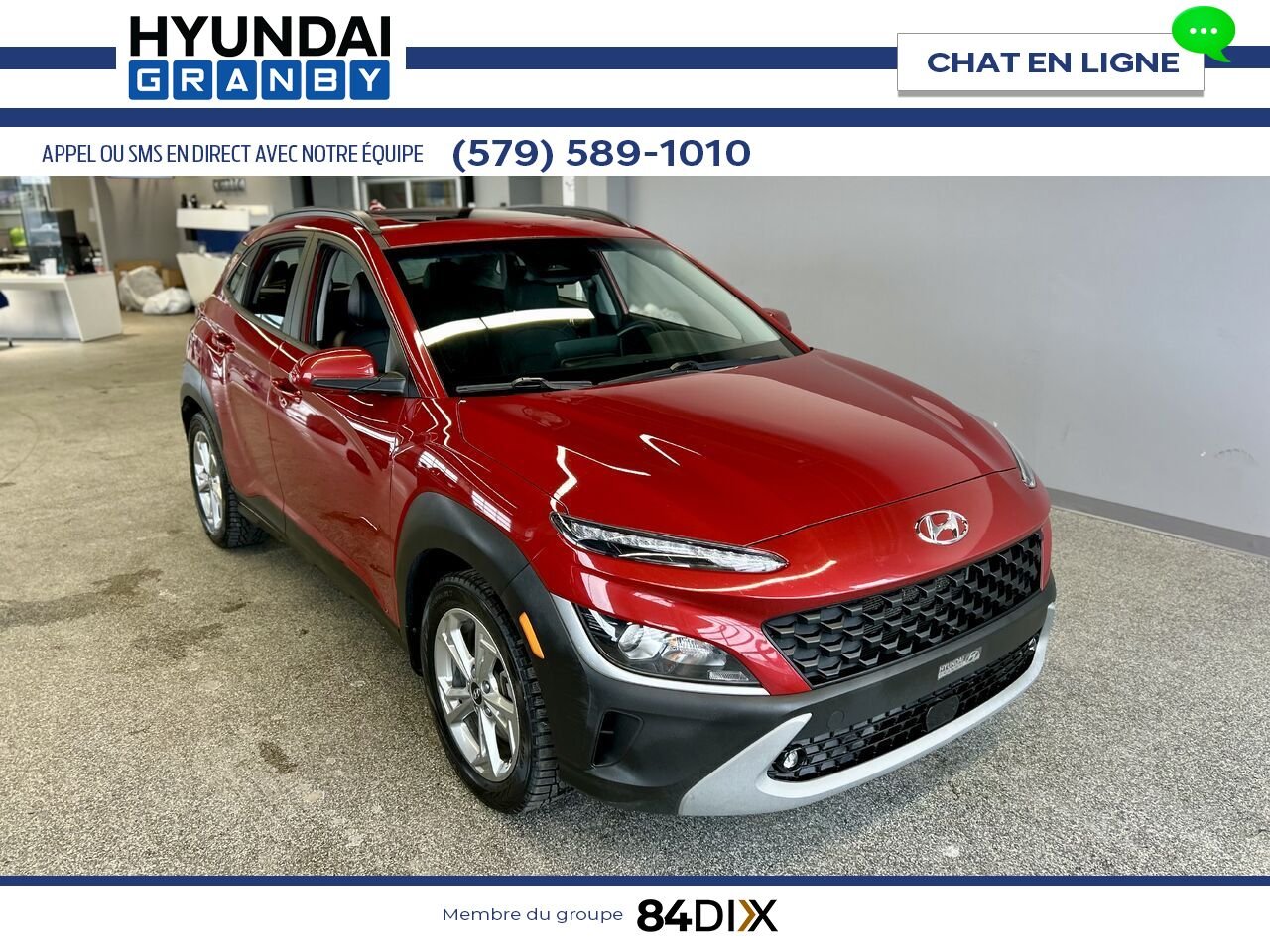 Hyundai Kona 2022 Rouge Granby - photo #1