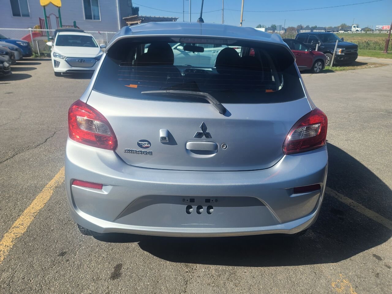 2020 Mitsubishi Mirage Grey  - photo #3