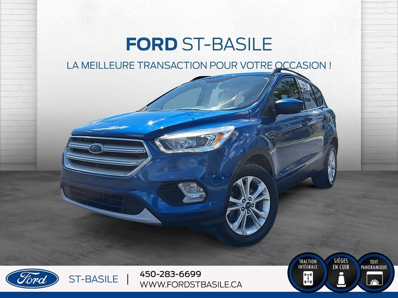 Blue 2018 Ford Escape SUV / Crossover All-Wheel Drive Automatic