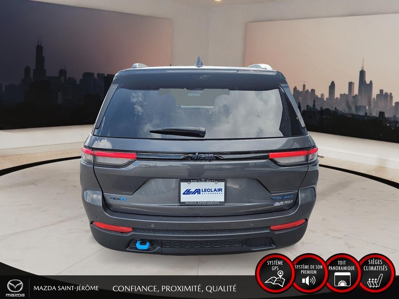 2022 Jeep Grand Cherokee 4xe Trailhawk | TOIT PANO | TV/DVD | 4X4 | Grey Saint-Jérôme - photo #6