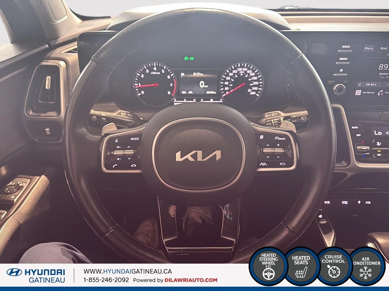 2022 Kia Sorento EX Traction Intégrale*** sieges en cuir ,sieges chauffants , awd *** Grey Ottawa & Gatineau - photo #9
