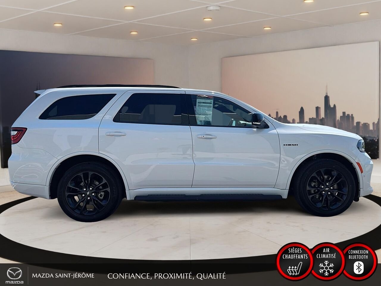 2024 Dodge Durango R/T Plus | GR.REMORQUAGE | TOIT OUVRANT | CUIR | White Saint-Jérôme - photo #4