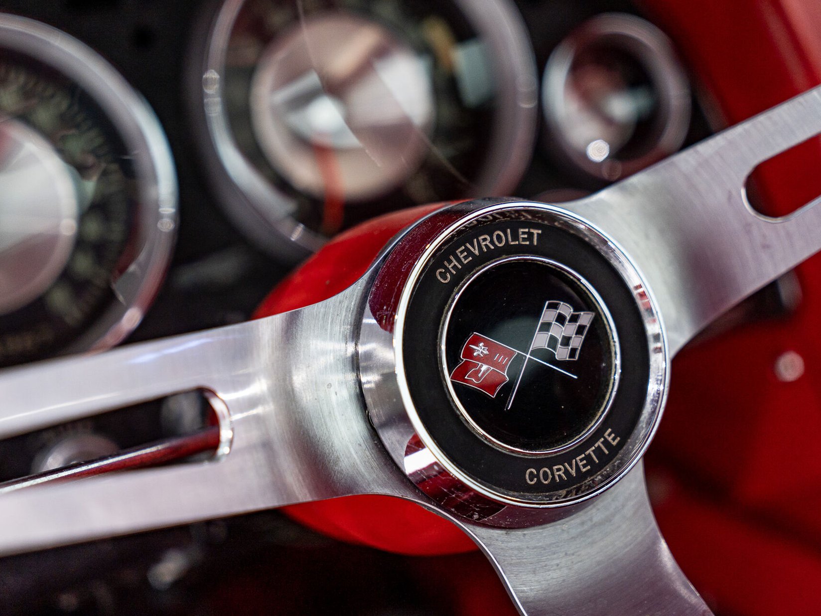 Chevrolet Corvette Split window matching# 327 Factory A/C | PRICE IN USD 1963 Rouge Montréal - photo #14