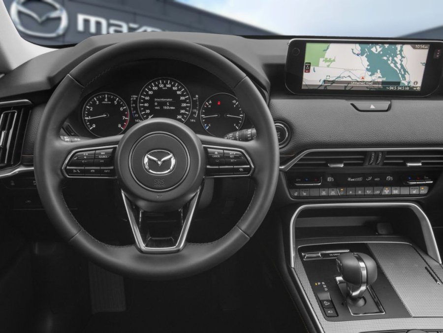 Mazda CX-90 hybride léger GT TI, 7 PASSAGERS, BANQUETTE, COMMANDE AU VOLANT 2026 Noir de jais mica