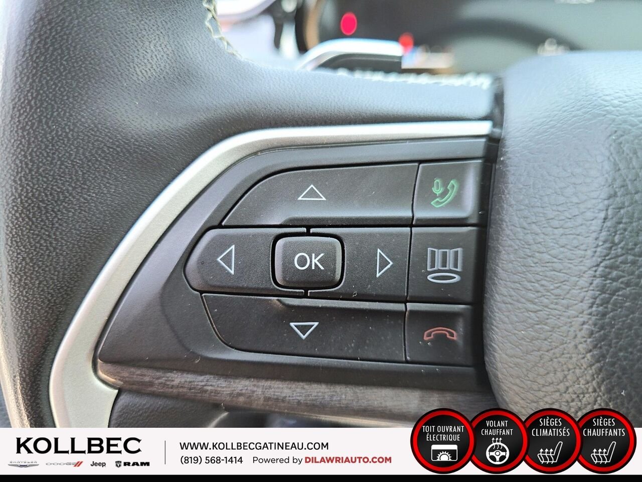 JEEP GRAND CHEROKEE Limited 4x4 2023 Noir Ottawa & Gatineau - photo #9
