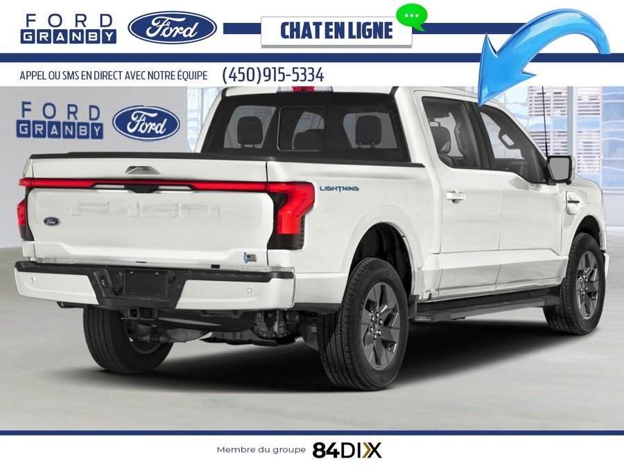 2025 Ford F-150 Lightning Star White Metallic Tri-Coat
