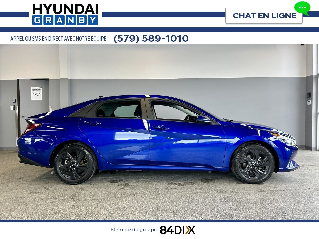 Hyundai Elantra 2021 Bleu Granby - photo #7