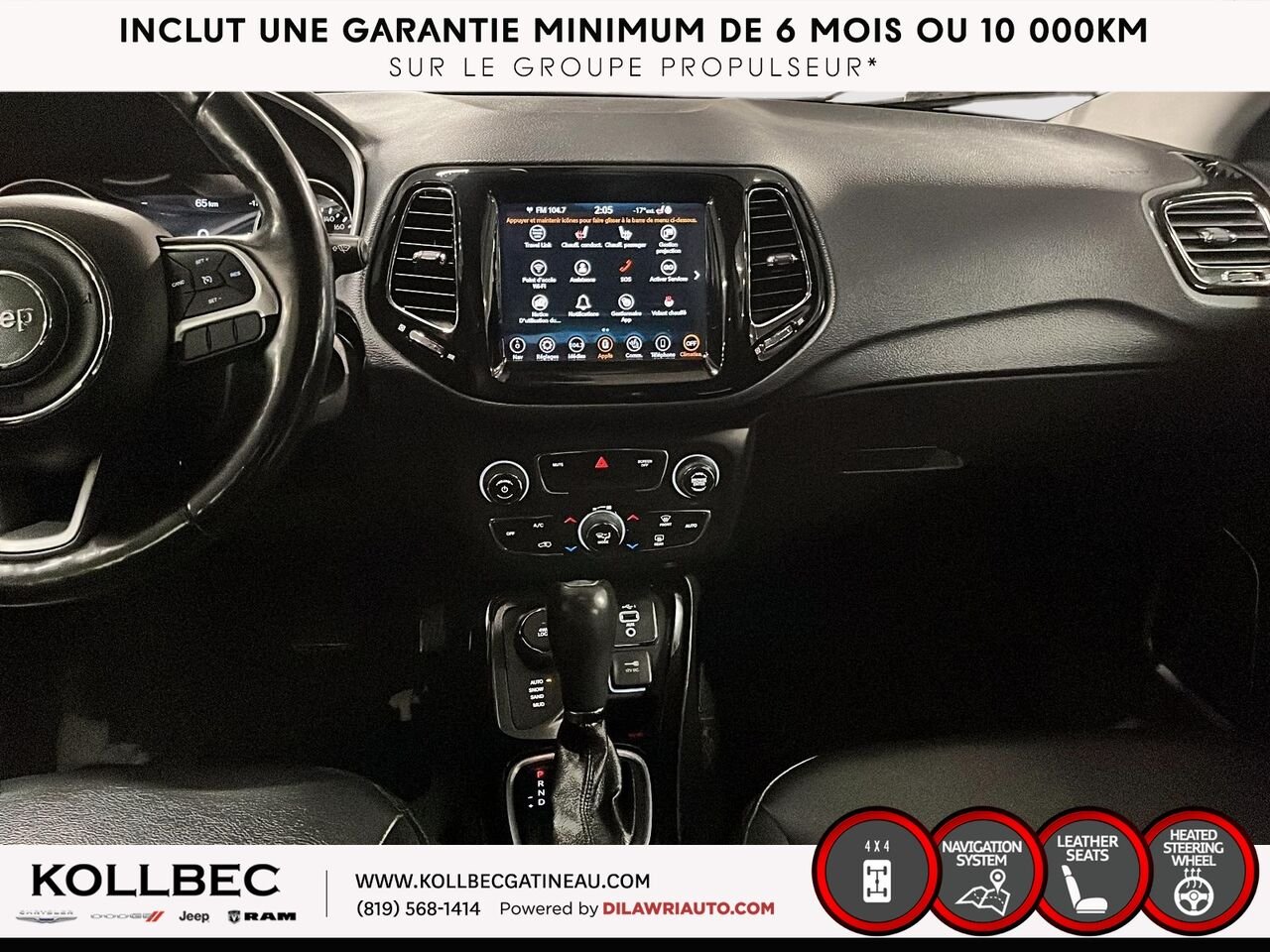 Jeep Compass NORTH AWD 2020 Blanc Ottawa & Gatineau - photo #24