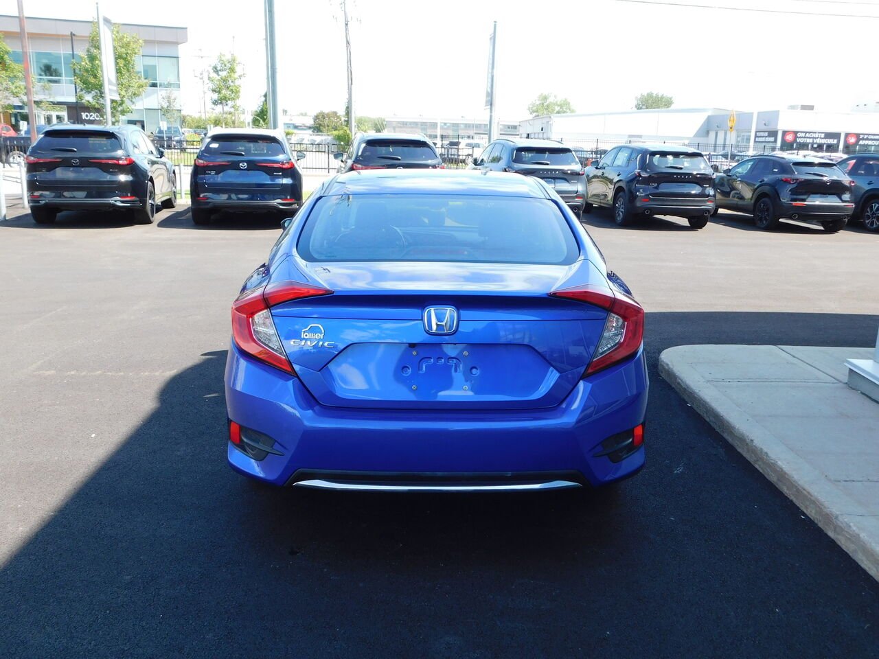 Honda Civic Berline EX CVT 2019 Bleu Gatineau - photo #3