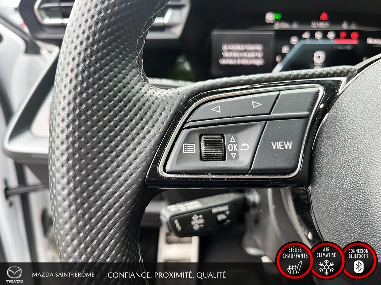 Audi A3 berline Technik 40 TFSI quattro | TOIT OUVRANT | MAGS NOIR | 2025 Blanc Saint-Jérôme - photo #13