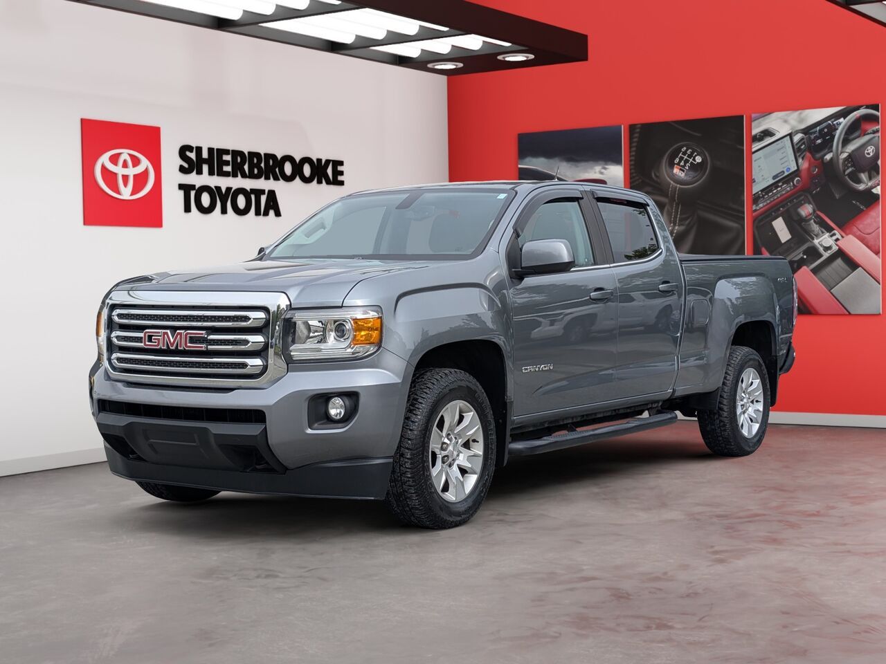 Gray 2018 GMC Canyon Pickup Truck Four-Wheel Drive Automatic