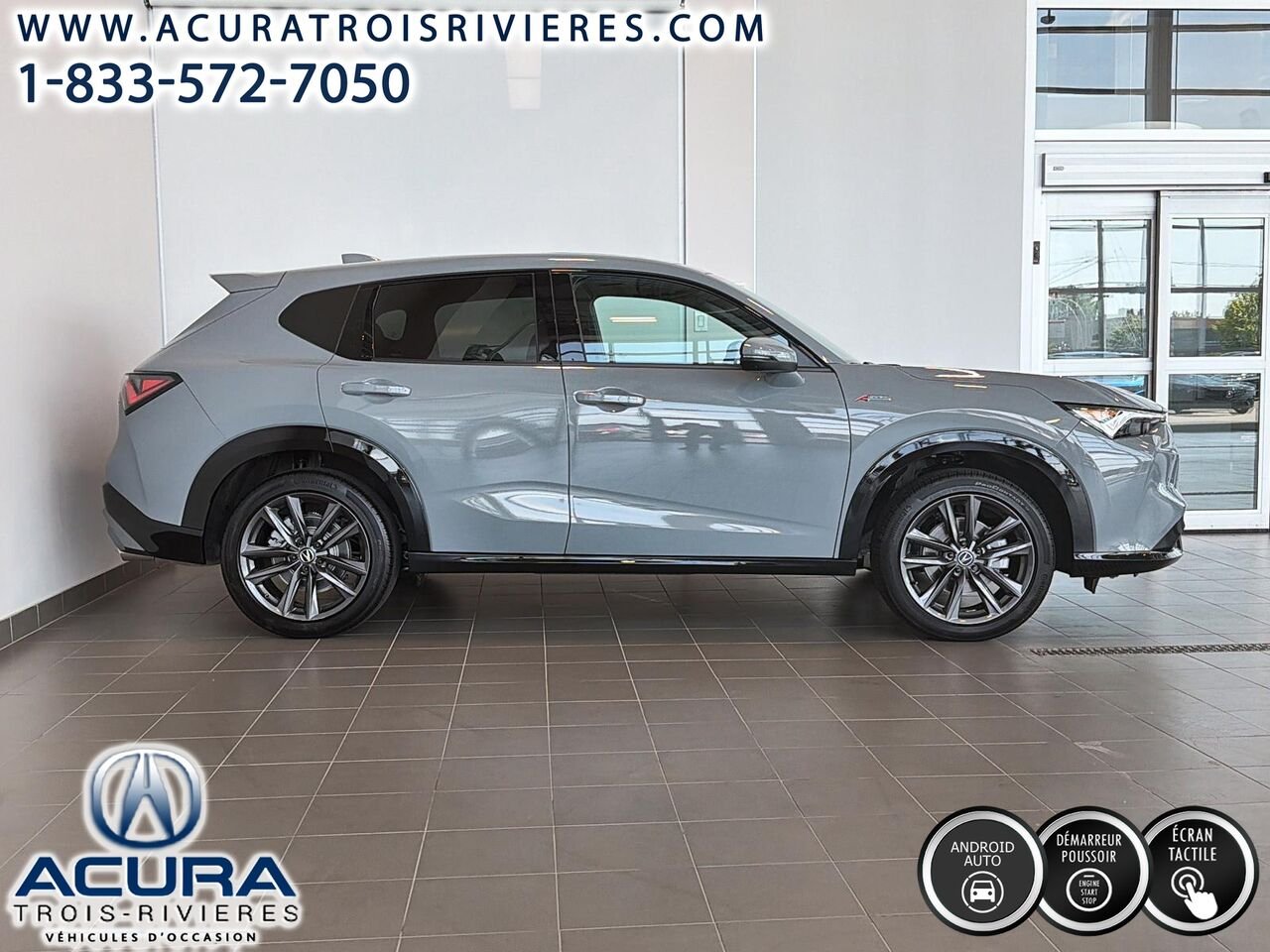 Acura ADX A-Spec AWD, TOIT PANO, VOLANT CHAUFFANT 2025 Gris Trois-Rivières - photo #2