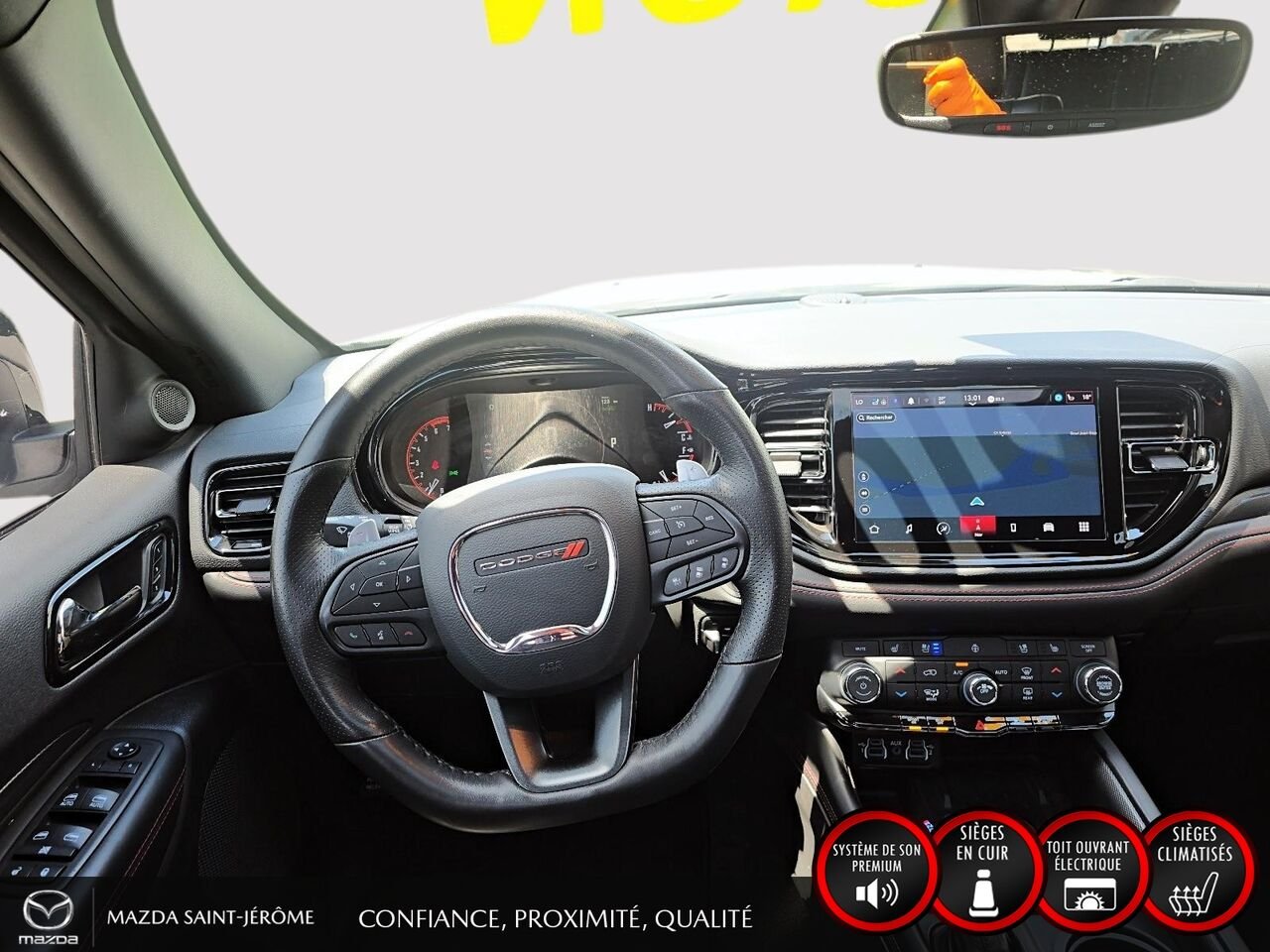 2025 Dodge Durango R/T | BLACK TOP | GROUPE REMORQUAGE | TOIT OUVRANT | White Saint-Jérôme - photo #25