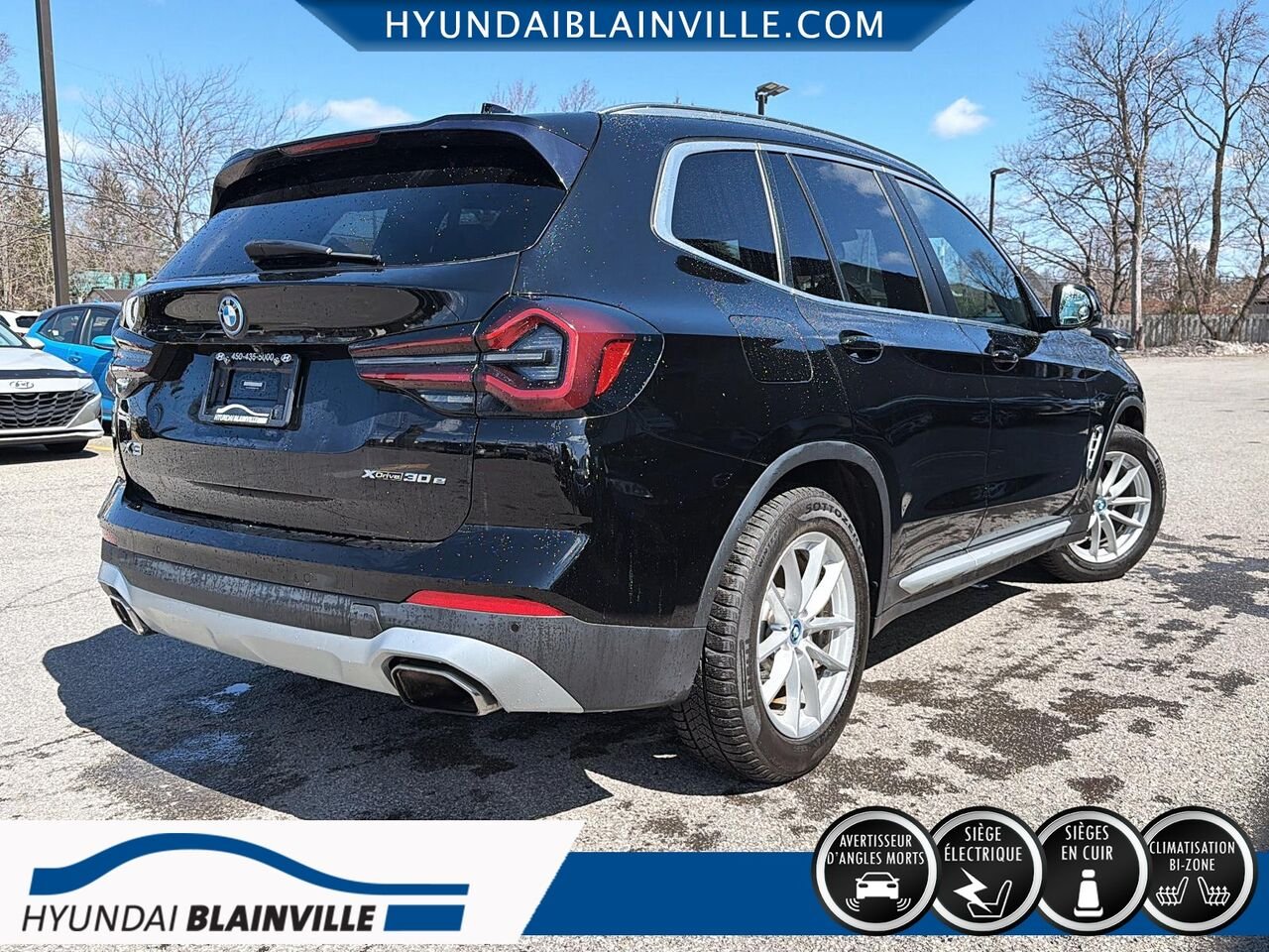 BMW X3 2022 Noir Blainville - photo #3
