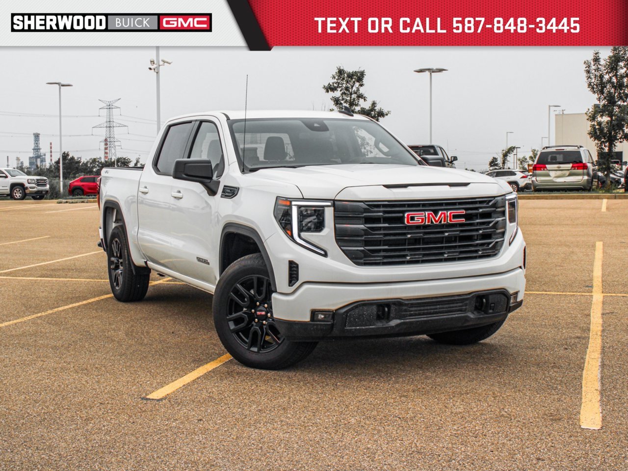 2025 GMC Sierra 1500 4WD Crew Cab 147 Elevation White Sherwood Park - photo #0