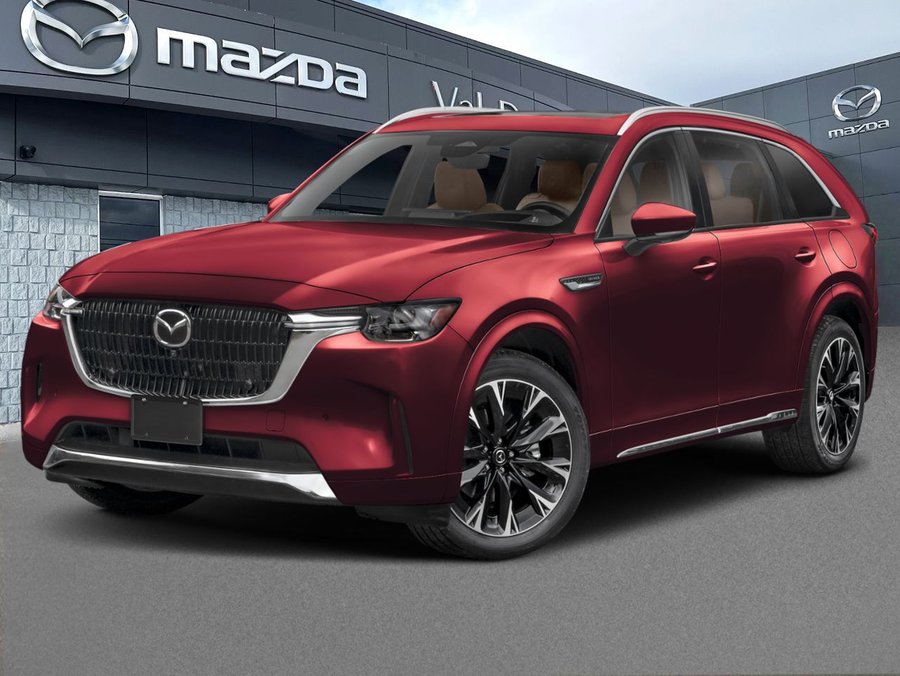 Mazda CX-90 hybride léger Signature TI, 7 passagers, 2026 Rouge artisanal métallisé