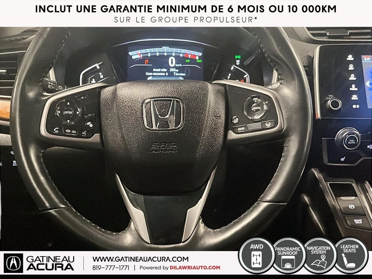 Honda CR-V Touring AWD 2020 Blanc Ottawa & Gatineau - photo #8