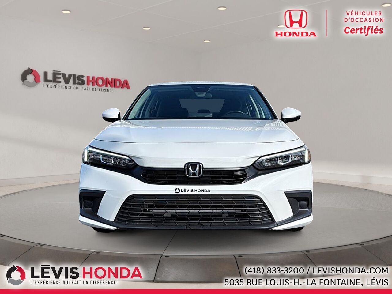 Honda Civic EX EX CVT 2024 Blanc Lévis - photo #2