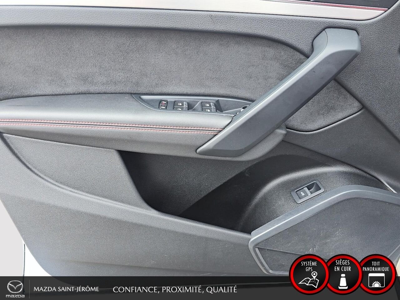 2022 Audi SQ5 Progressiv 3.0 TFSI quattro | CUIR ROUGE | TOIT PANO | White Saint-Jérôme - photo #12