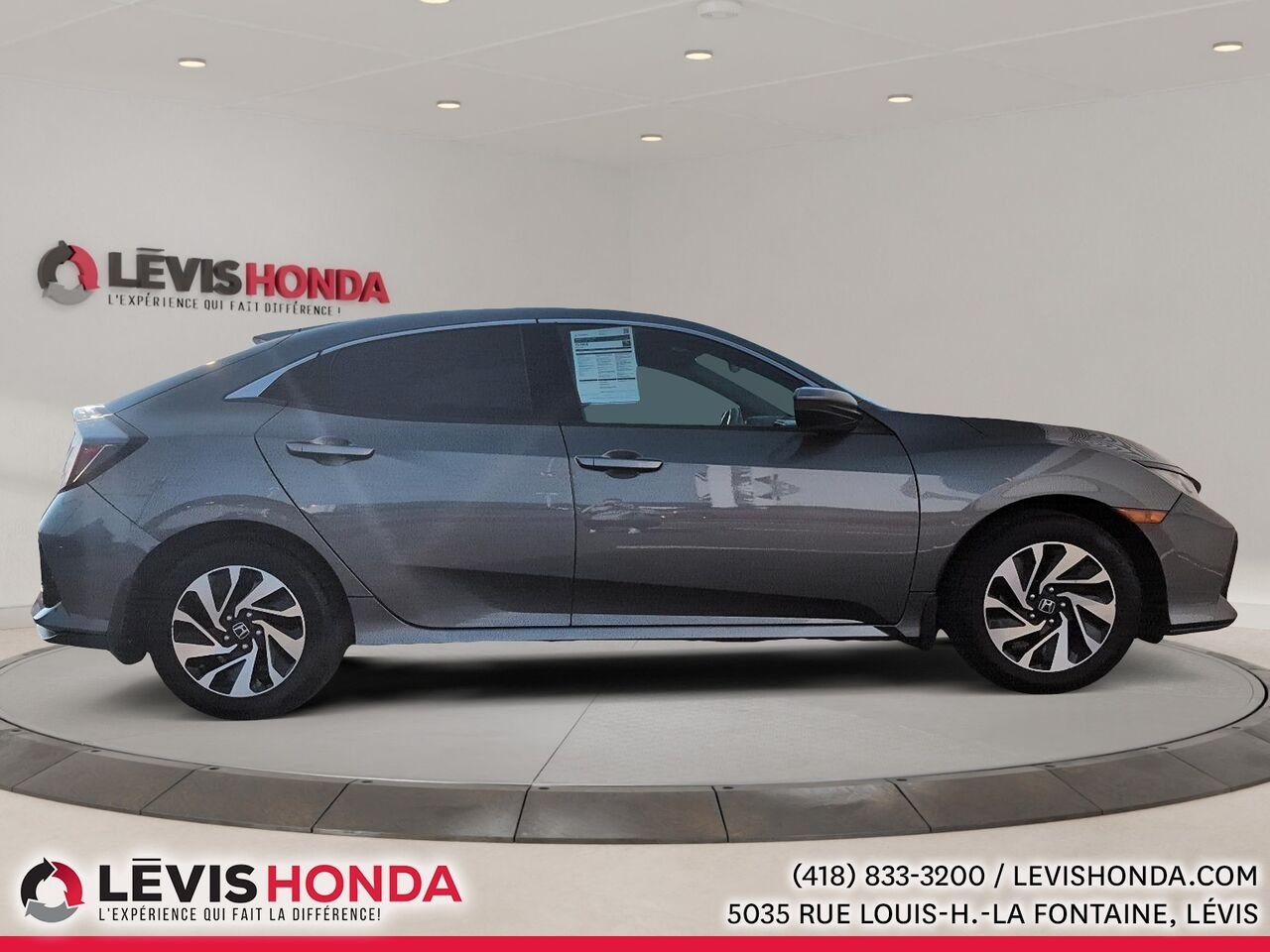 Honda Civic Hayon LX LX 5 portes BM 2017 Gris Lévis - photo #8