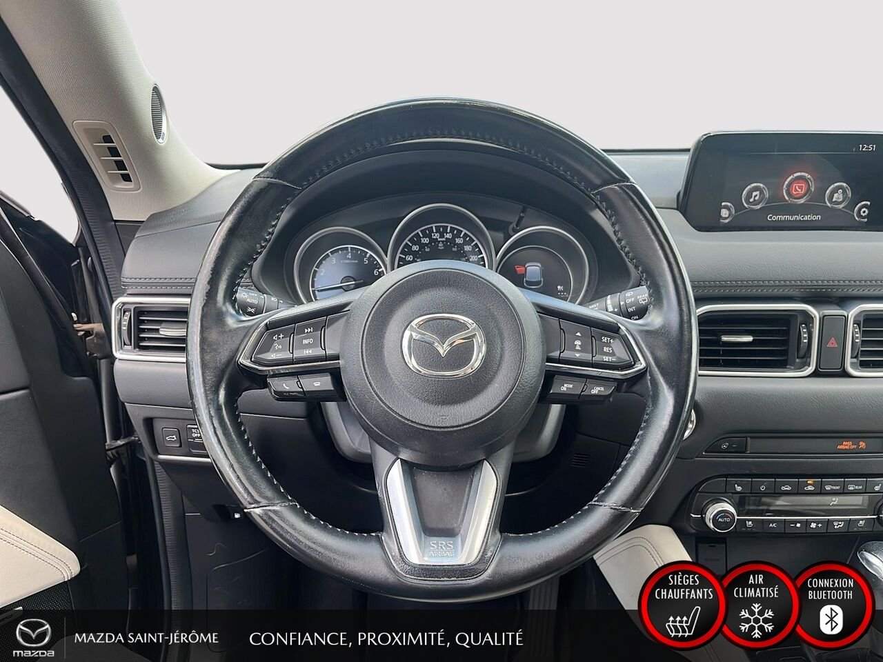 2019 Mazda CX-5 GT Turbo | TOIT OUVRANT | CUIR | AWD | Blue Saint-Jérôme - photo #13