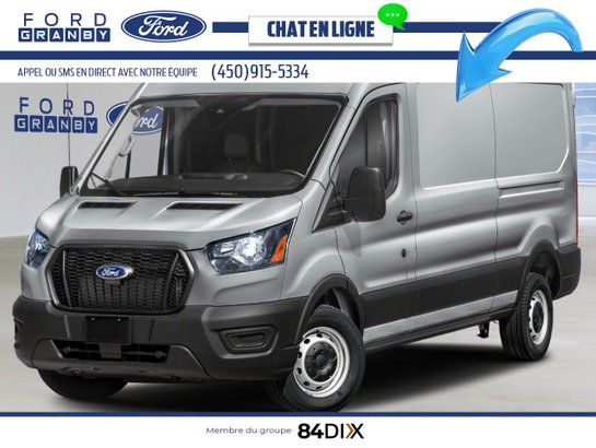 Ford Transit fourgon utilitaire T-250 PA toit moyen 148 po PNBV de 9 070 lb 2025 Argent lingot métallisé