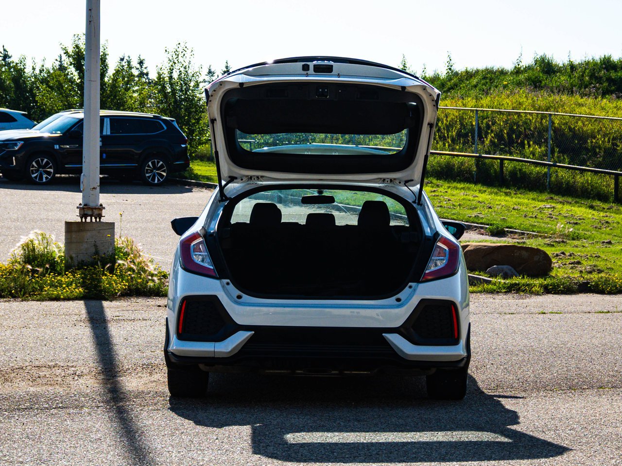 2018 Honda Civic Hatchback LX CVT White Sherwood Park - photo #14