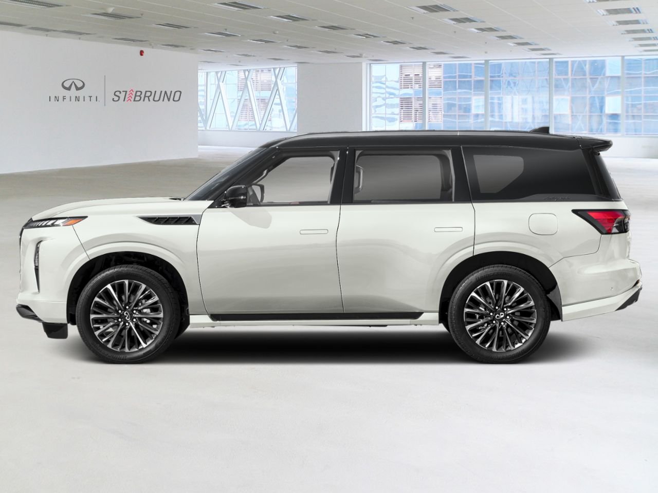 2027 INFINITI QX80 Radiant White/Black Obsidian Saint-Basile-le-Grand - photo #2