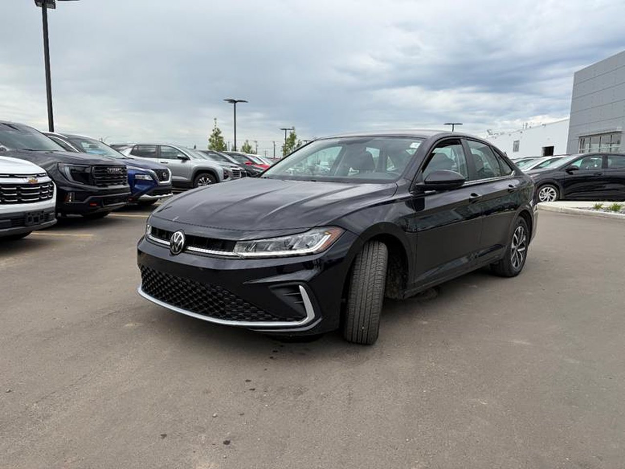 2025 Volkswagen Jetta Trendline Auto Black Sherwood Park - photo #2