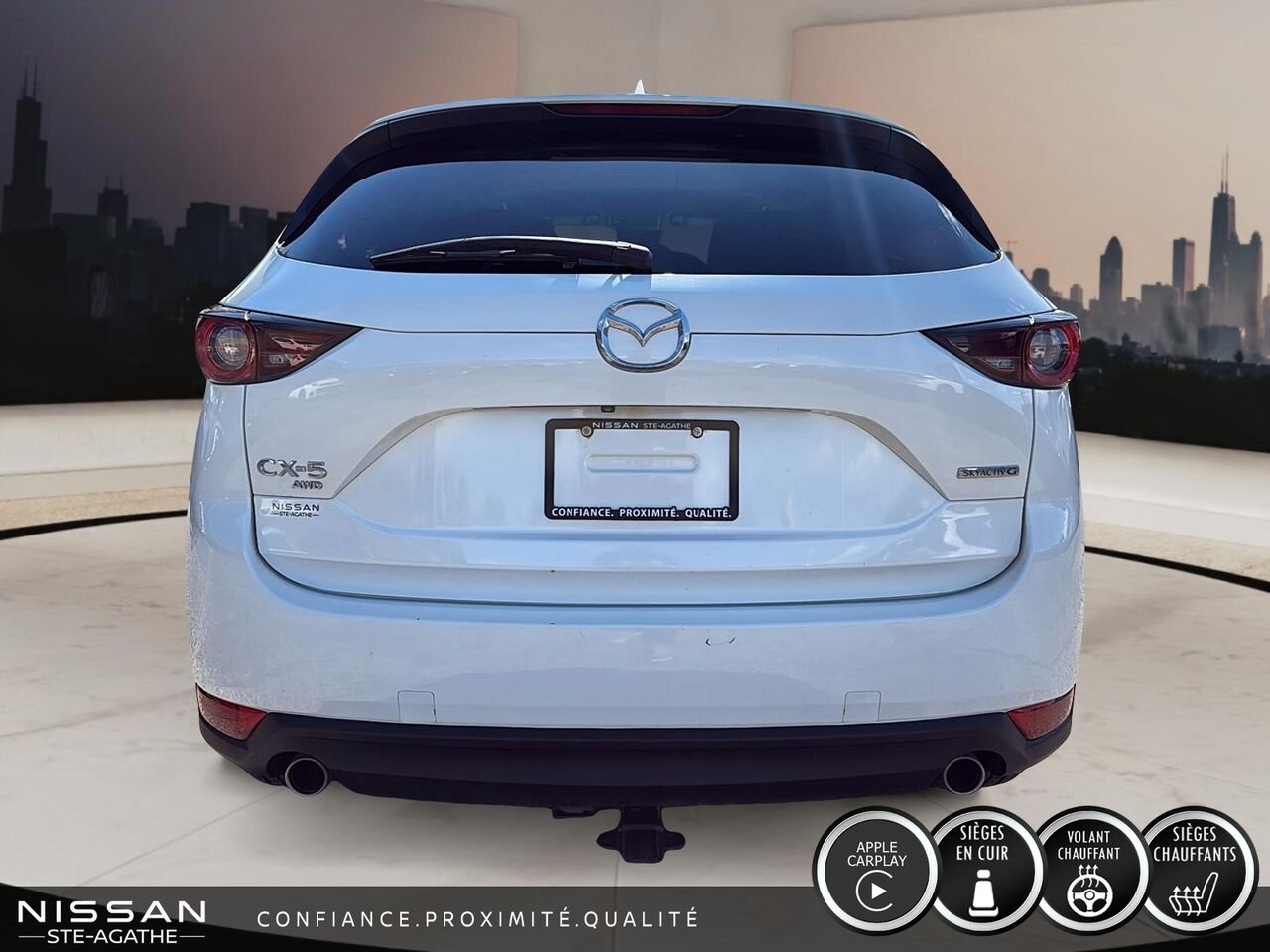 2020 Mazda CX-5 GS | AWD | SIMILICUIR | SIÈGES ET VOLANT CHAUFFANTS White Saint-Jérôme - photo #3