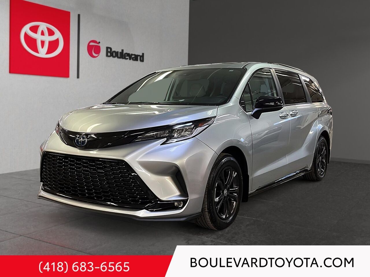 Silver 2025 Toyota Sienna Minivan All-Wheel Drive Automatic