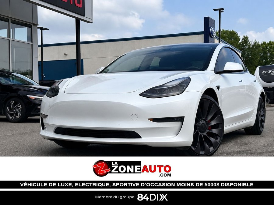 Tesla Model 3 Performance 2021 2021 Blanc