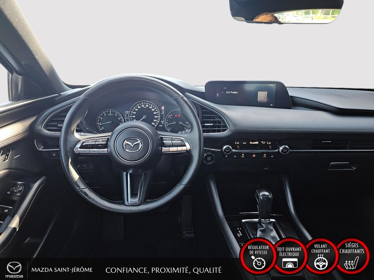 Mazda Mazda3 Sport GT | TOIT OUVRANT | CUIR | AUTOMATIQUE 2020 Gris Saint-Jérôme - photo #22