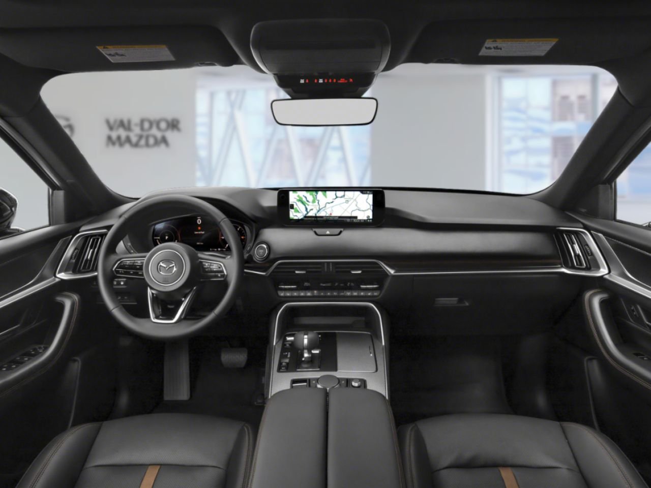 MAZDA CX-90 hybride rechargeable 26113 | GT TI 2026 Noir de jais mica Val-d'Or - photo #7