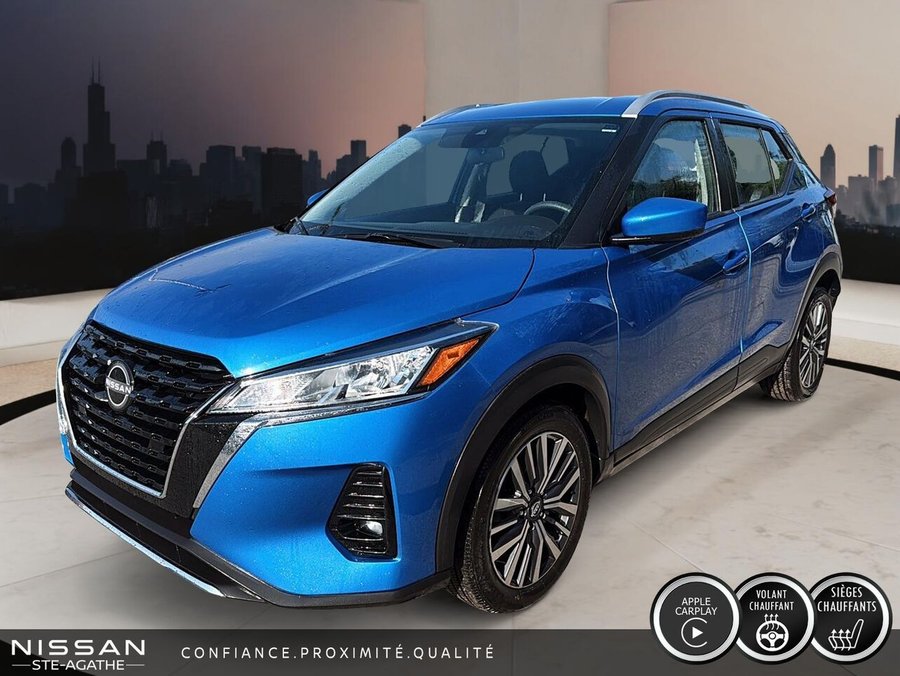 Nissan Kicks SV | CARPLAY | VOLANT CHAUFFANT | DÉMARRAGE À DISTANCE 2024 Bleu