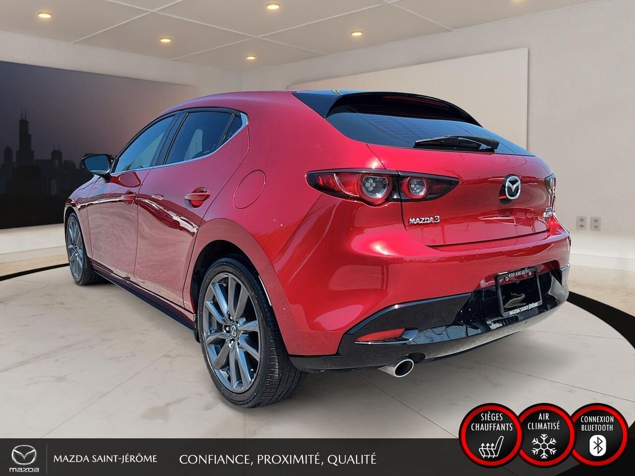 2019 Mazda Mazda3 Sport GT | TOIT OUVRANT | MAGS | AUTOMATIQUE | Red Saint-Jérôme - photo #9