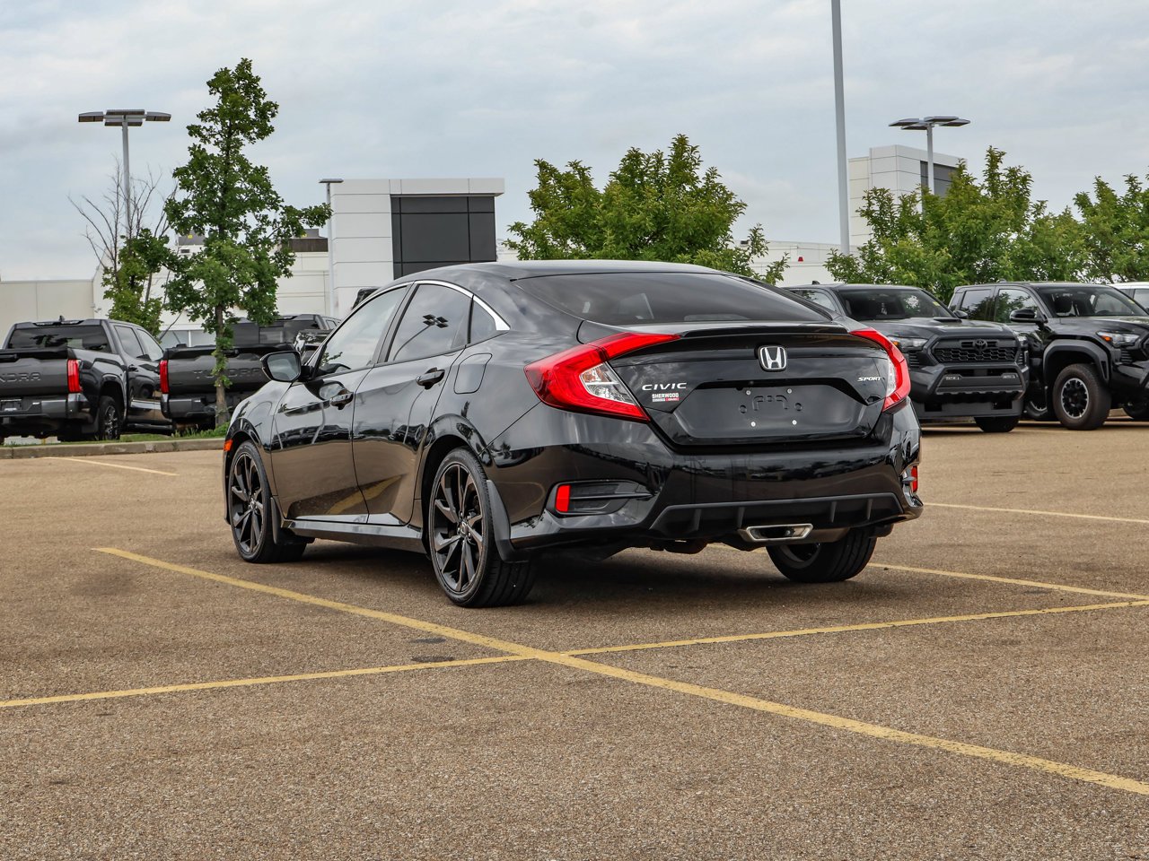 2021 Honda Civic Sedan Sport CVT Black Sherwood Park - photo #5