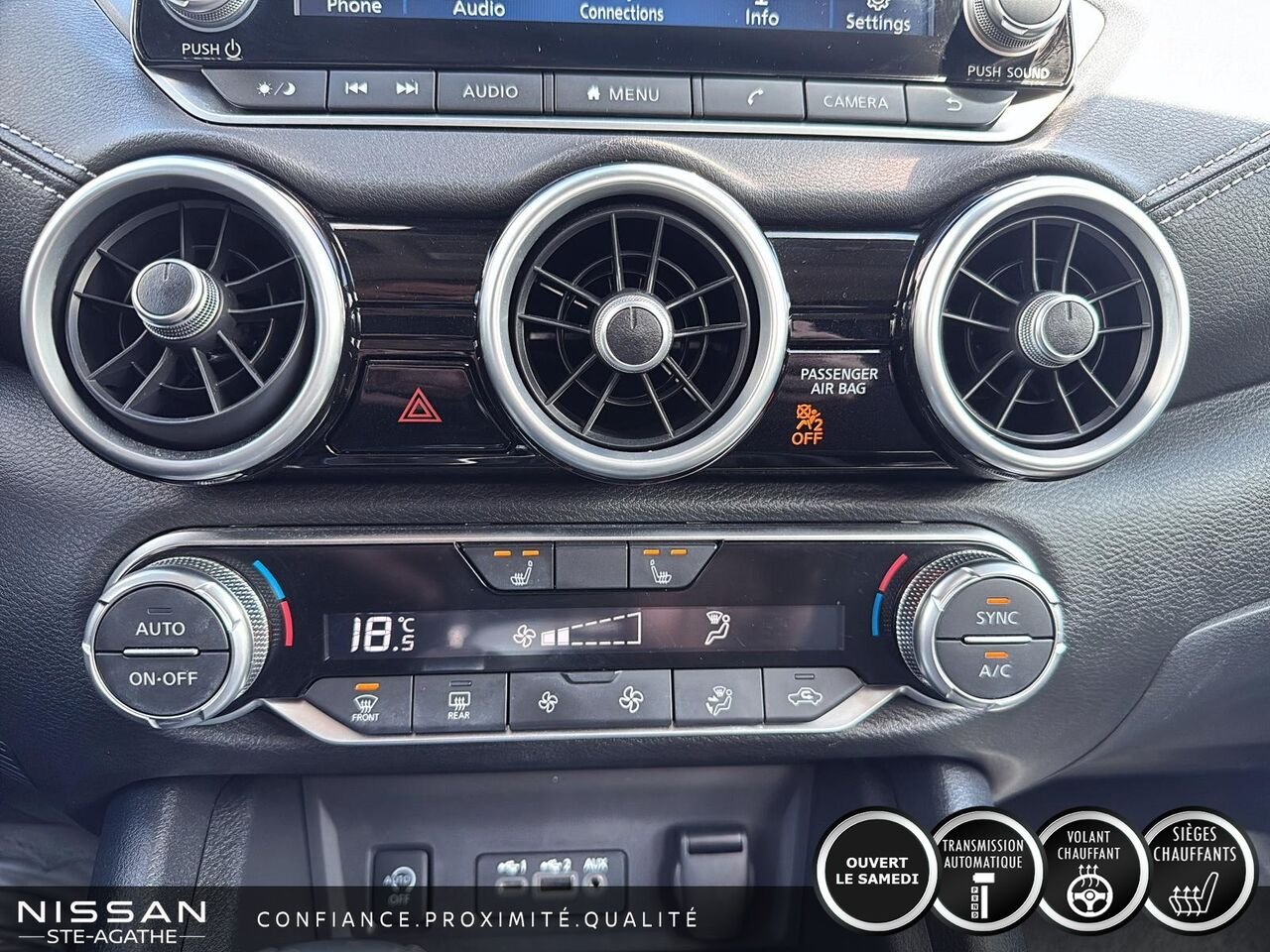 Nissan Sentra SV | CARPLAY | CAMÉRA DE RECUL | UN SEUL PROPRIÉTAIRE 2024 Noir Saint-Jérôme - photo #16