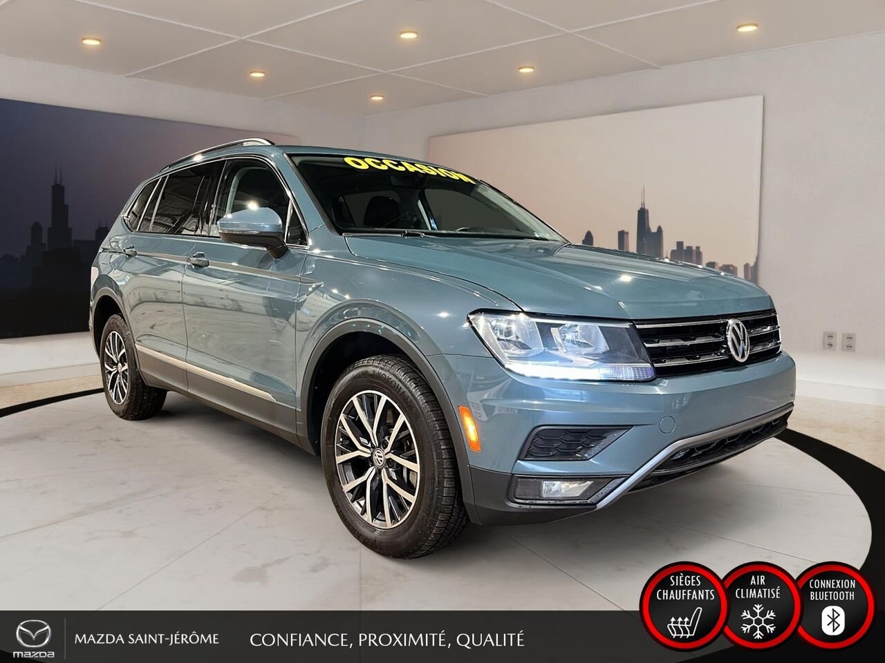 2021 Volkswagen Tiguan Comfortline | TOIT PANORAMIQUE | CUIR | 4MOTION | Grey Saint-Jérôme - photo #3