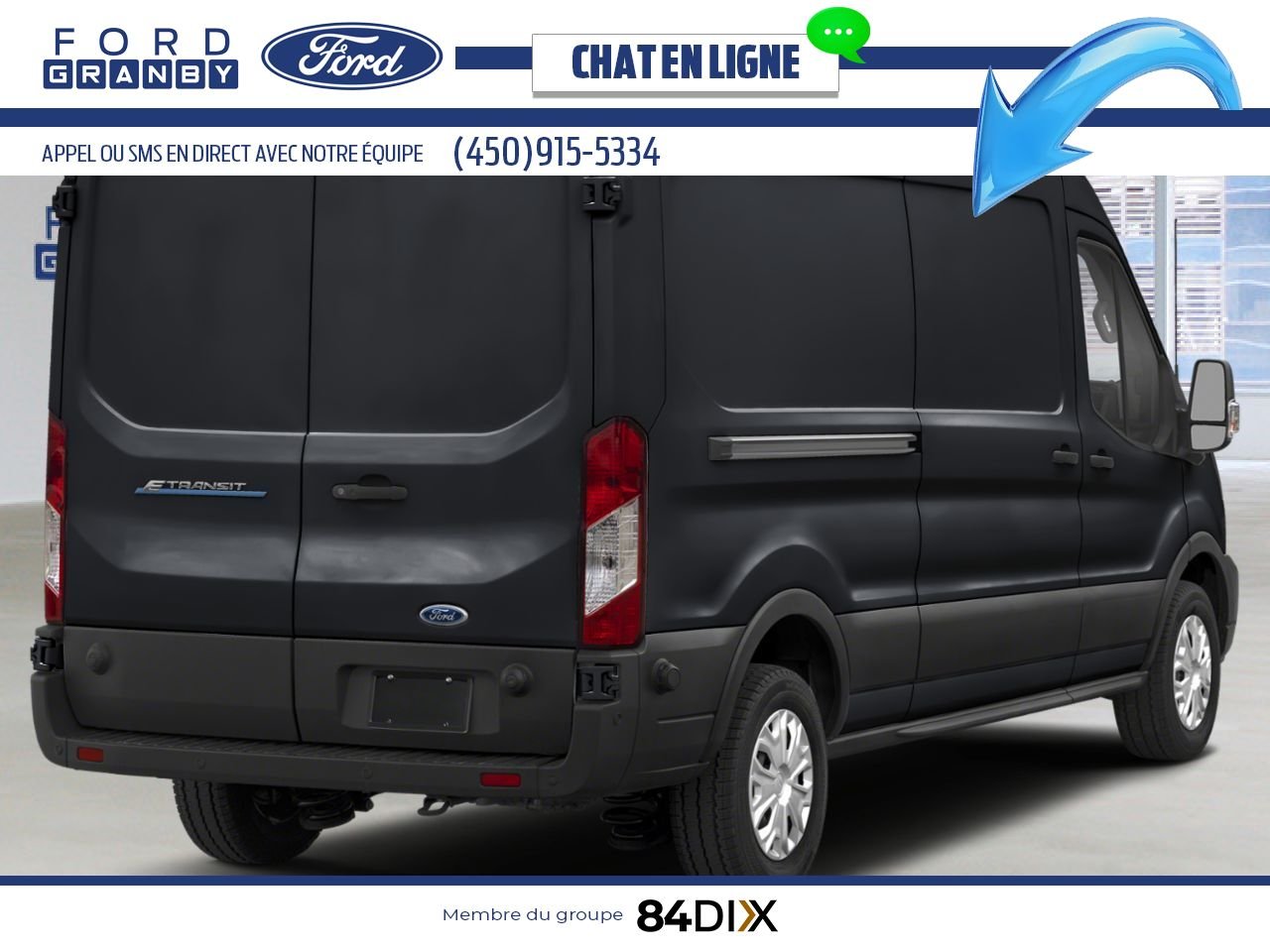 Ford E-Transit fourgonnette utilitaire 2025 Noir agate métallisé Granby - photo #2