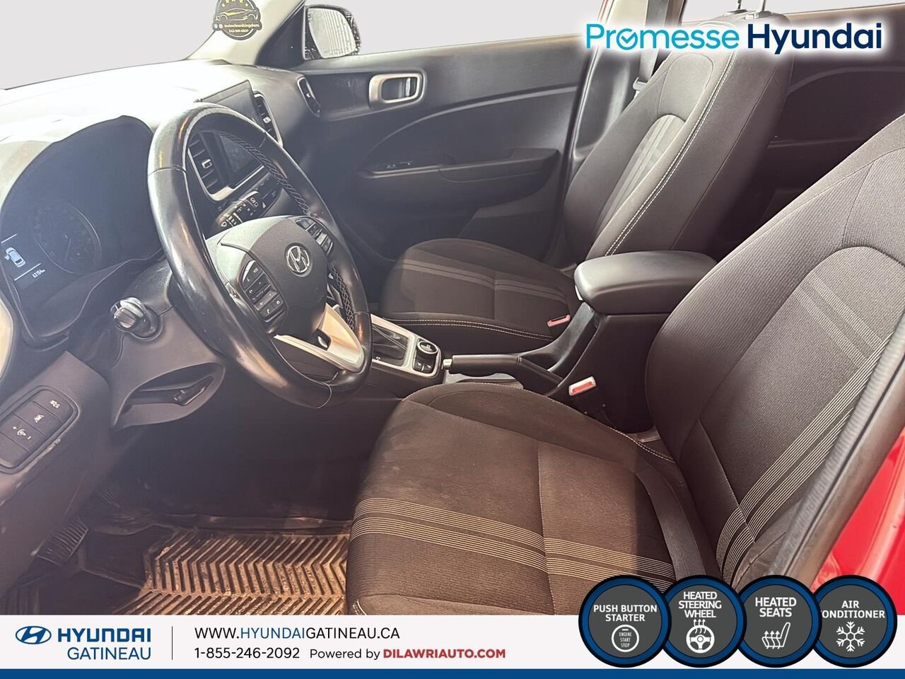 Hyundai Venue Preferred IVT*** sieges chauffants, volant chauffants , certifier*** 2021 Rouge Ottawa & Gatineau - photo #6