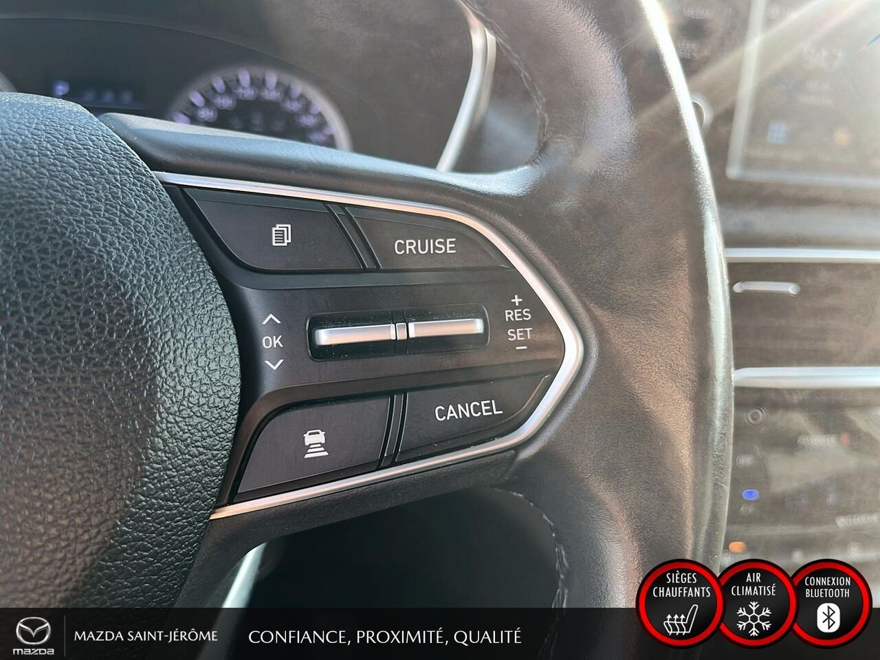 2019 Hyundai Santa Fe 2.4L PREFERRED | AWD | VOLANT CHAUFFANT | RÉG. ADAPTATIF | White Saint-Jérôme - photo #15