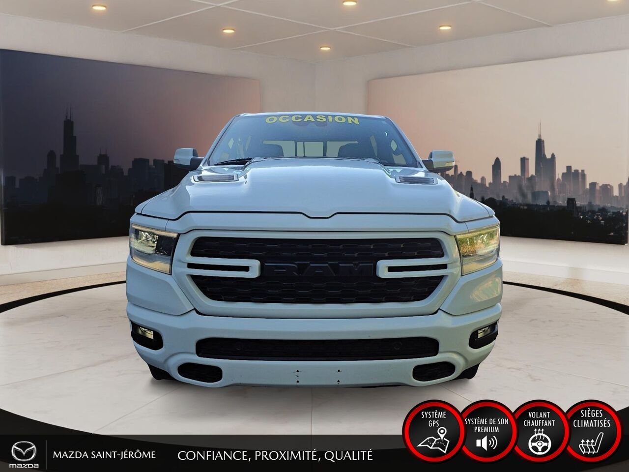 2022 Ram 1500 Sport | caisse de 5 pi 7 po | CUIR | 4X4 | White Saint-Jérôme - photo #2