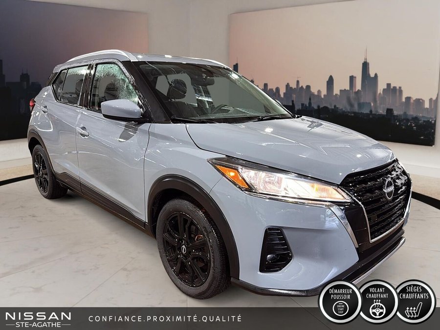Nissan Kicks SV | SIÈGES CHAUFFANTS | VOLANT CHAUFFANT | UN SEUL PROPRIÉTAIRE 2022 Gris